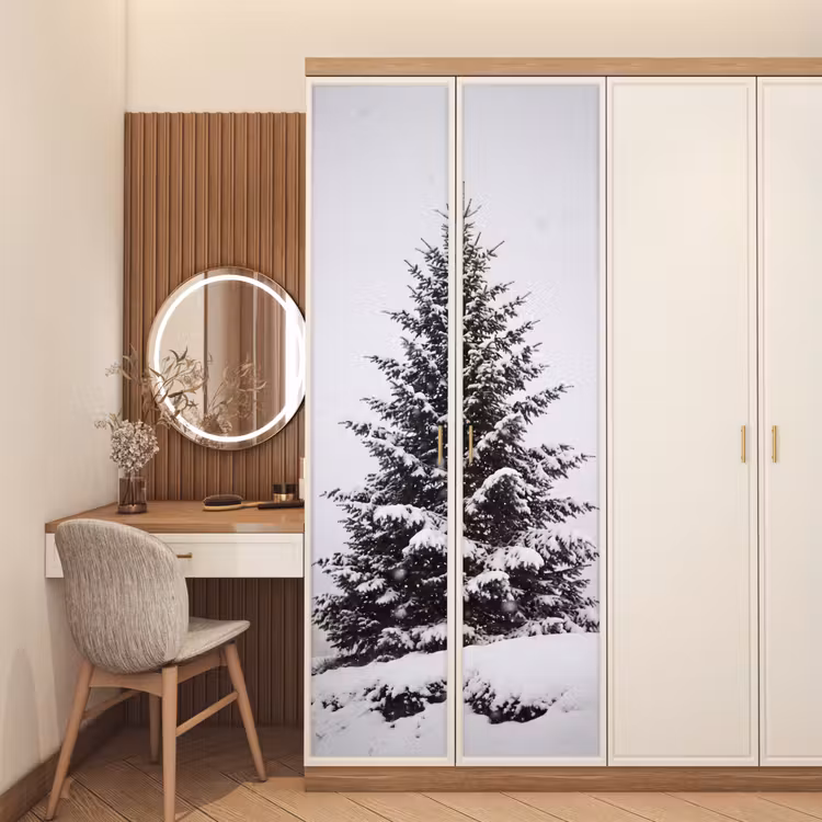 Deursticker - Boom - Winter - Sneeuw — 5