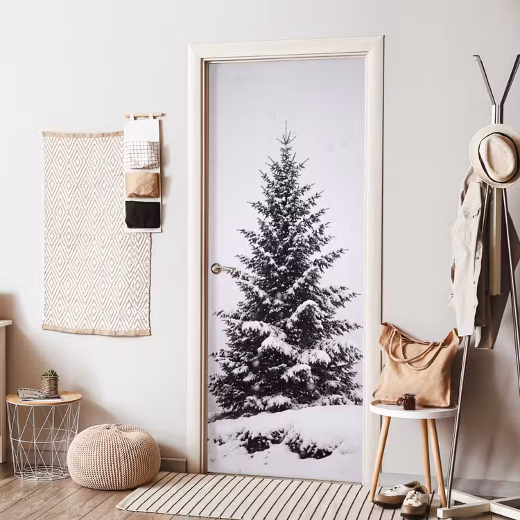 Deursticker - Boom - Winter - Sneeuw — 8