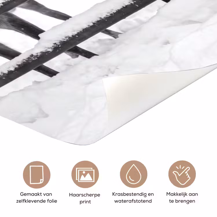Deursticker - Rendier - Sneeuw - Winter — 3
