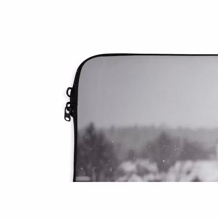 Laptophoes Kerstman - Dak - Sneeuw — 5