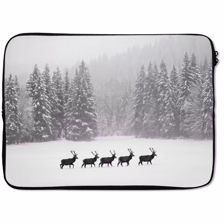 Laptophoes Natuur - Bos - Winter — 1
