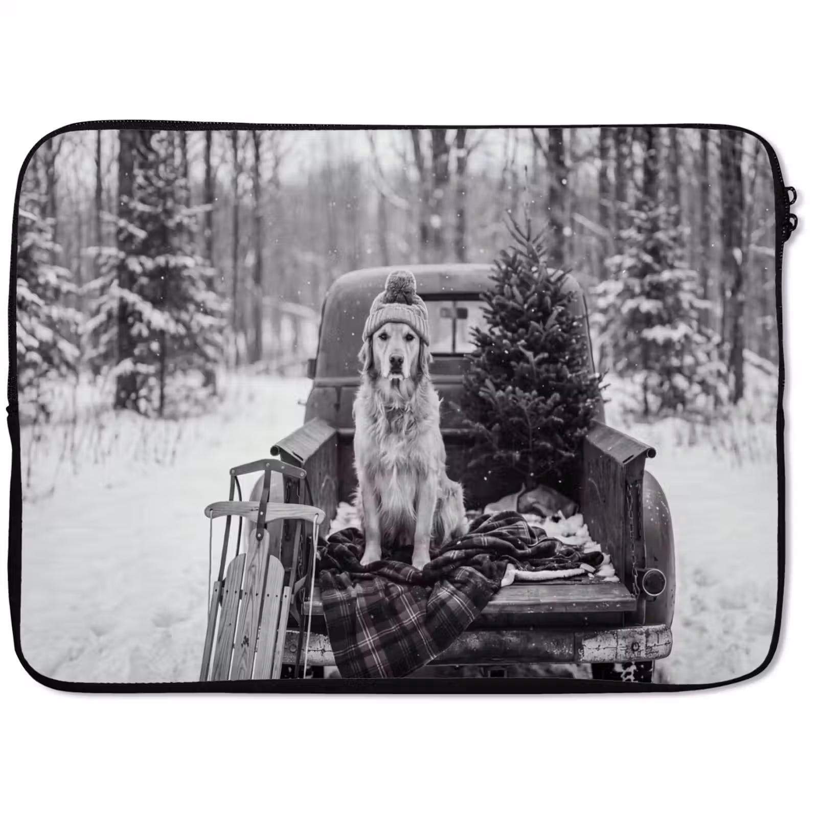 Laptophoes Hond - Muts - Winter — 1