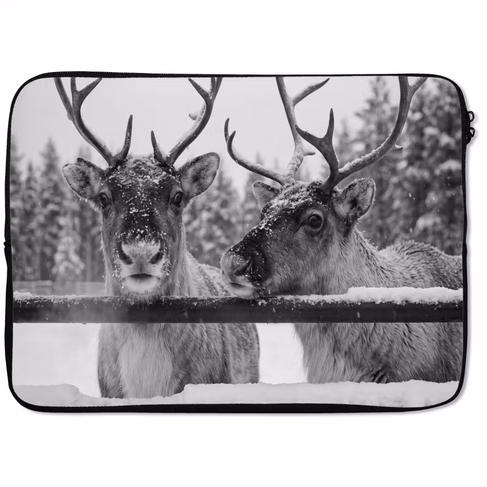 Laptophoes Rendier - Sneeuw - Winter — 1