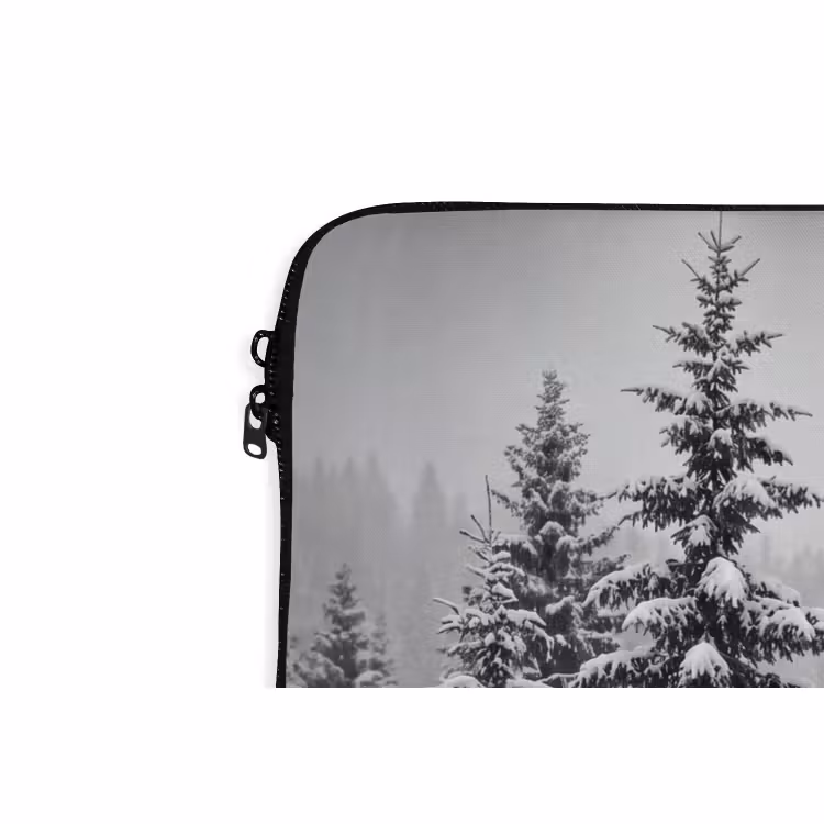 Laptophoes Bomen - Sneeuw - Natuur — 5