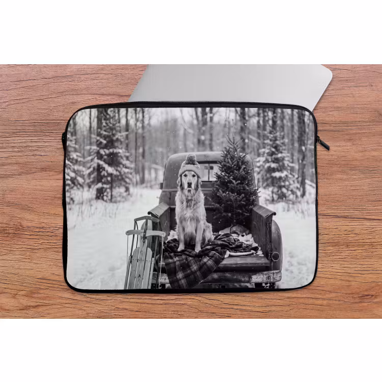 Laptophoes Hond - Muts - Winter — 2