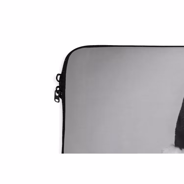 Laptophoes Kerstman - Zwart-wit - Kerst — 5
