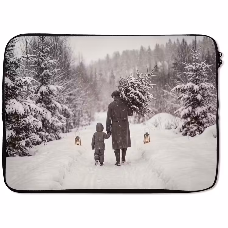Laptophoes Man - Kind - Winter — 1