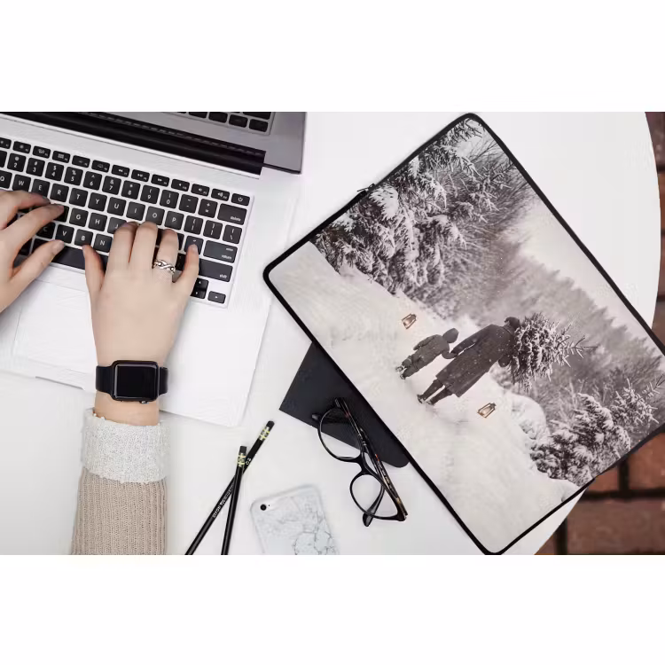 Laptophoes Man - Kind - Winter — 3