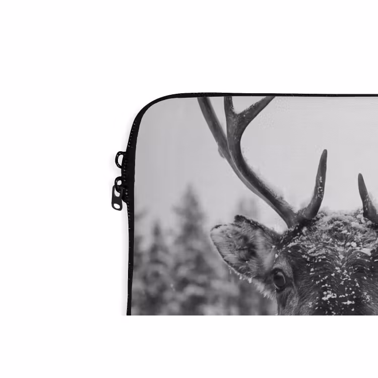 Laptophoes Rendier - Sneeuw - Winter — 5