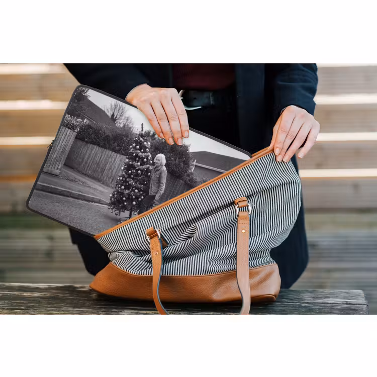 Laptophoes Vrouw - Skateboard - Kerst — 4