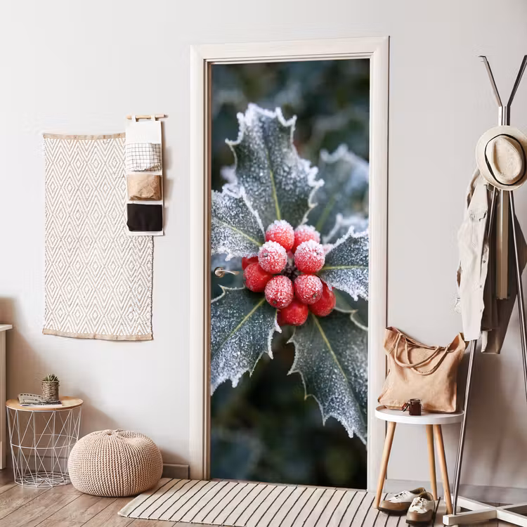 Deursticker - Plant - Berijpte - Winter — 8