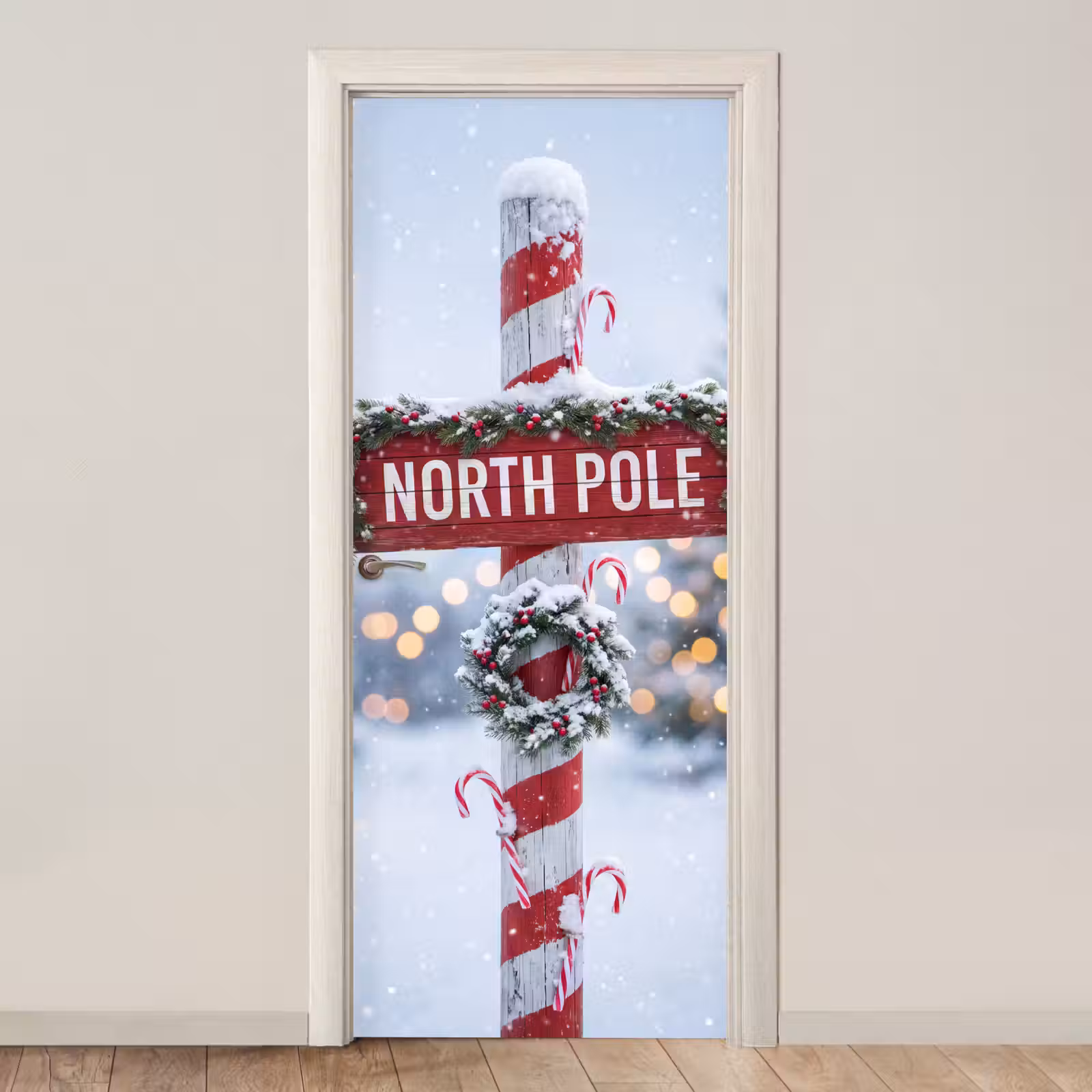 Deursticker - Kerst - Sneeuw - Winter — 1