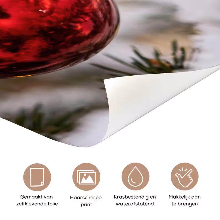 Deursticker - Kerstbal - Sneeuw - Winter — 3
