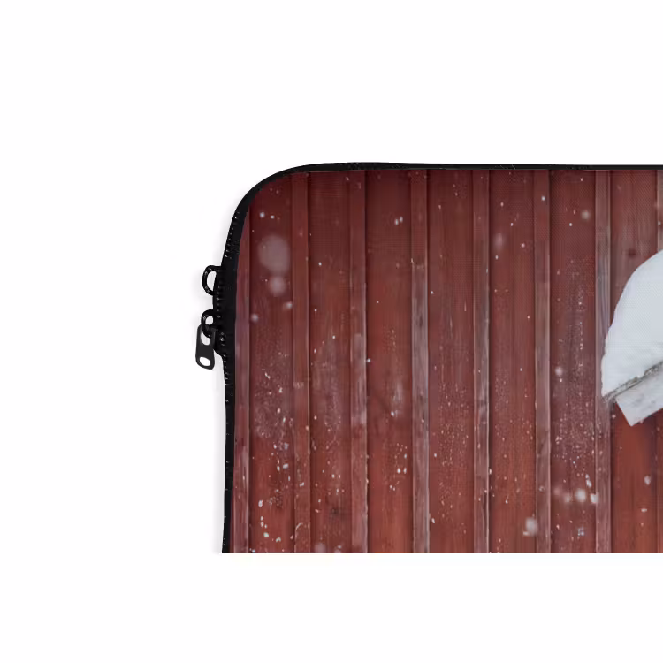 Laptophoes Deur - Kerstkrans - Winter — 5