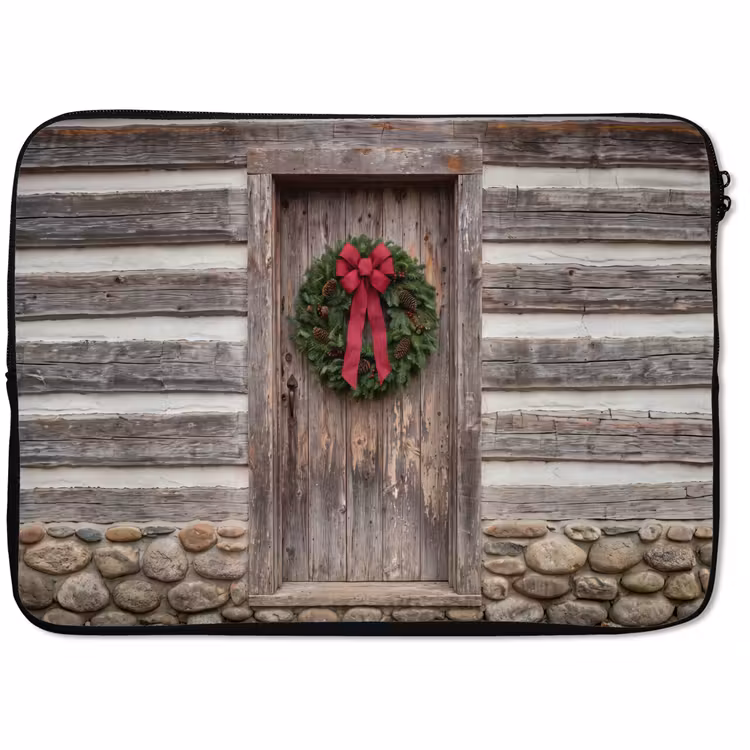 Laptophoes Krâns - Deur - Kerst — 1