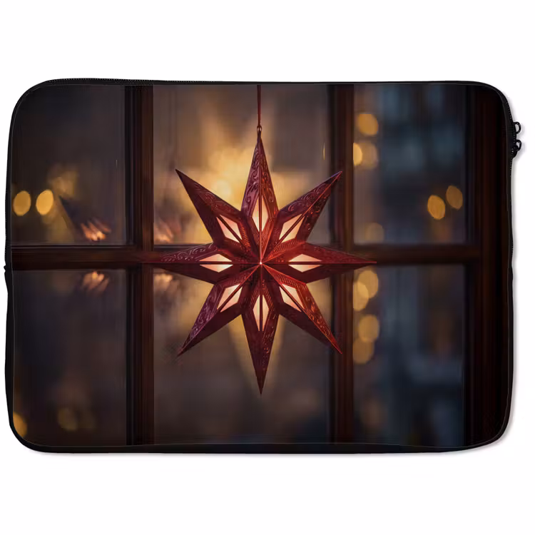 Laptophoes Ster - Raam - Achtergrond — 1