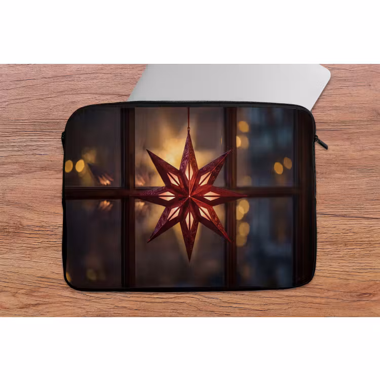 Laptophoes Ster - Raam - Achtergrond — 2