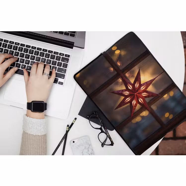 Laptophoes Ster - Raam - Achtergrond — 3