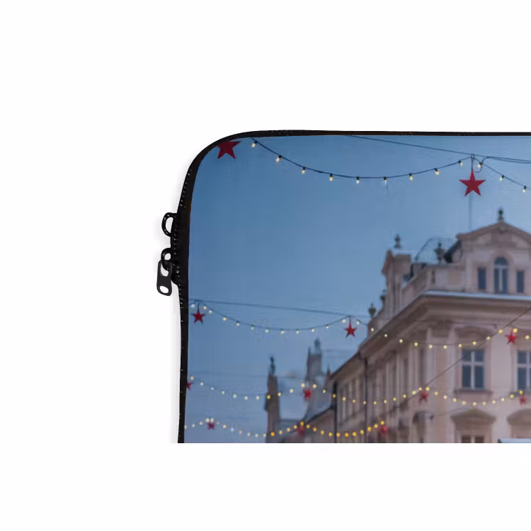 Laptophoes Tram - Kerst - Sneeuw — 5