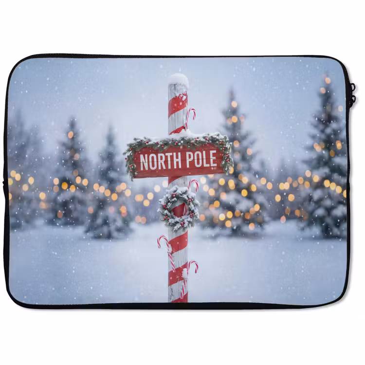 Laptophoes Kerst - Sneeuw - Winter — 1