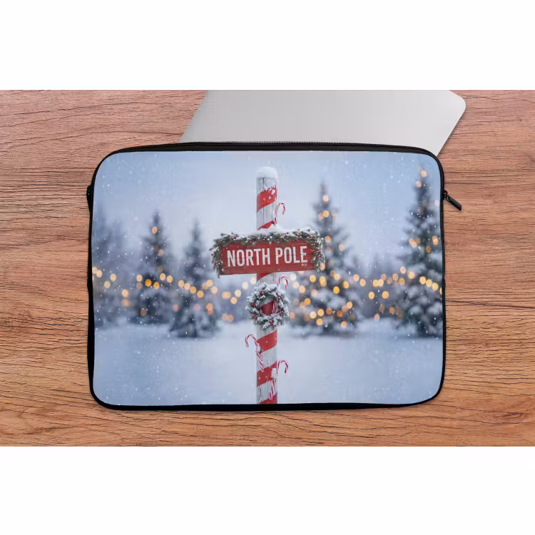 Laptophoes Kerst - Sneeuw - Winter — 2