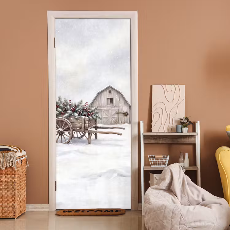 Deursticker - Kar - Winter - Kerst — 2