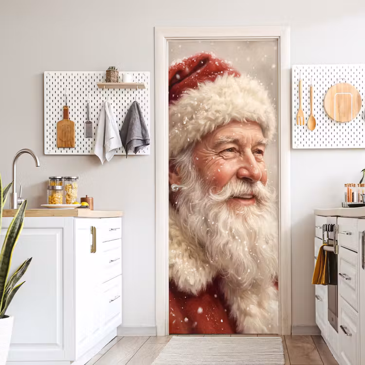 Deursticker - Kerstman - Sneeuw - Kerst — 7