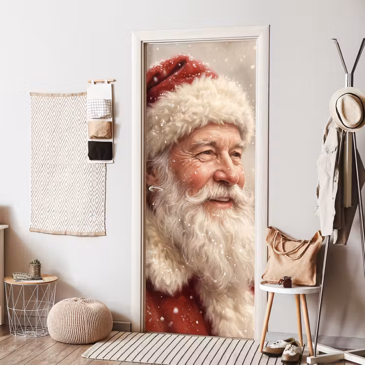Deursticker - Kerstman - Sneeuw - Kerst — 8