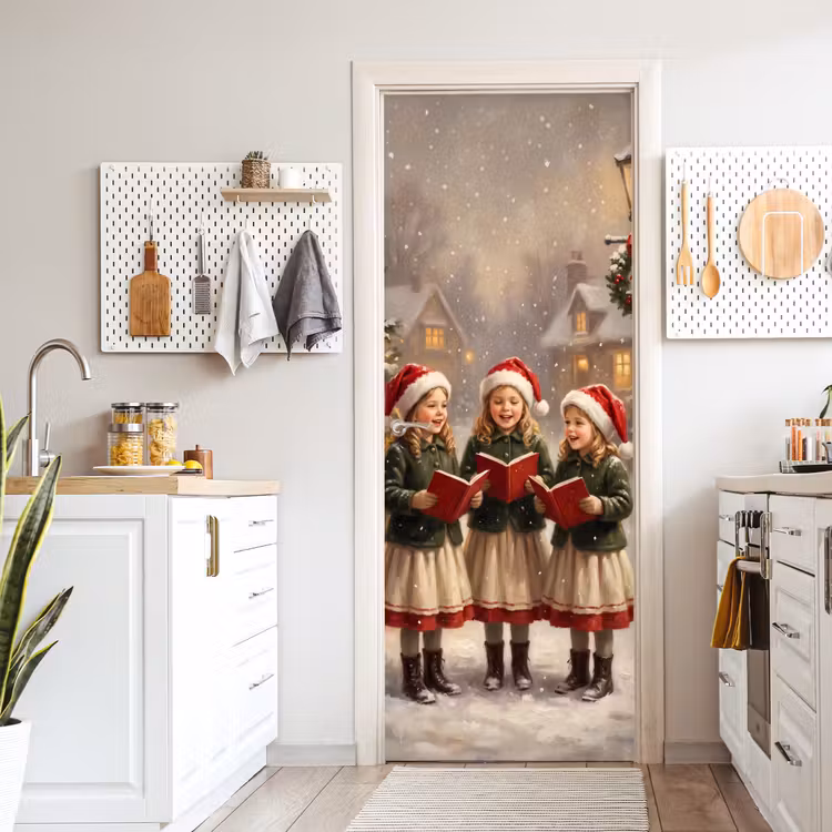 Deursticker - Kinderen - Kerst - Sneeuw — 7
