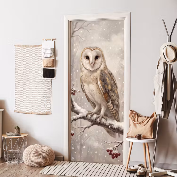 Deursticker - Vogel - Winter - Natuur — 8