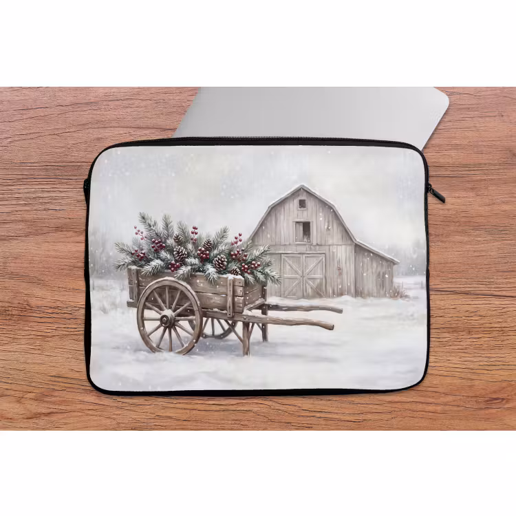 Laptophoes Kar - Winter - Kerst — 2