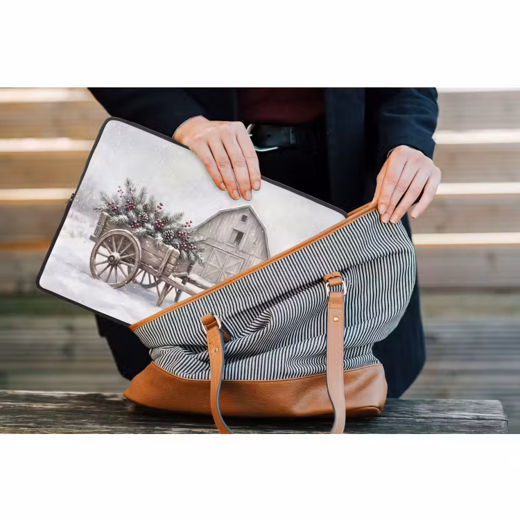 Laptophoes Kar - Winter - Kerst — 4