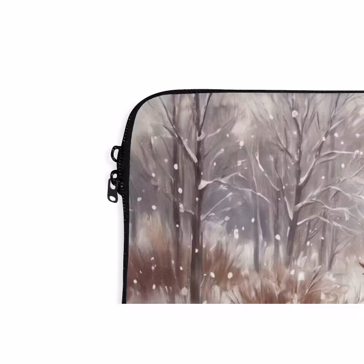 Laptophoes Kerstman - Winter - Natuur — 5