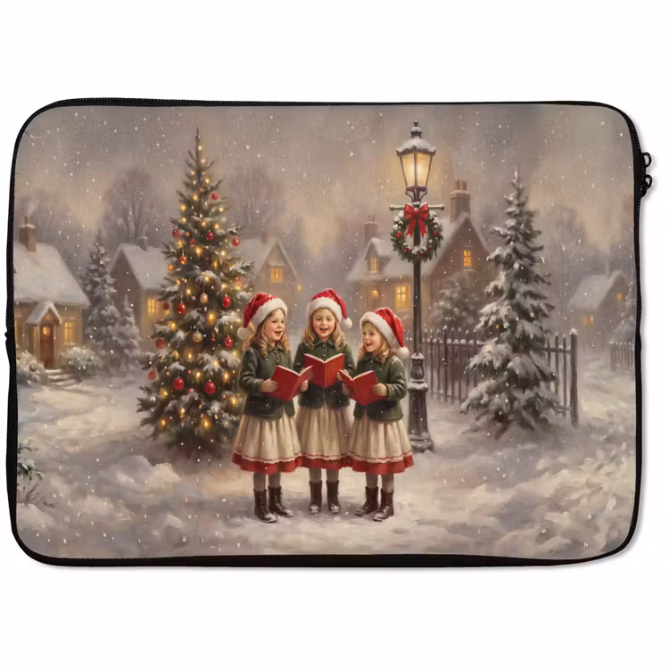 Laptophoes Kinderen - Kerst - Sneeuw — 1