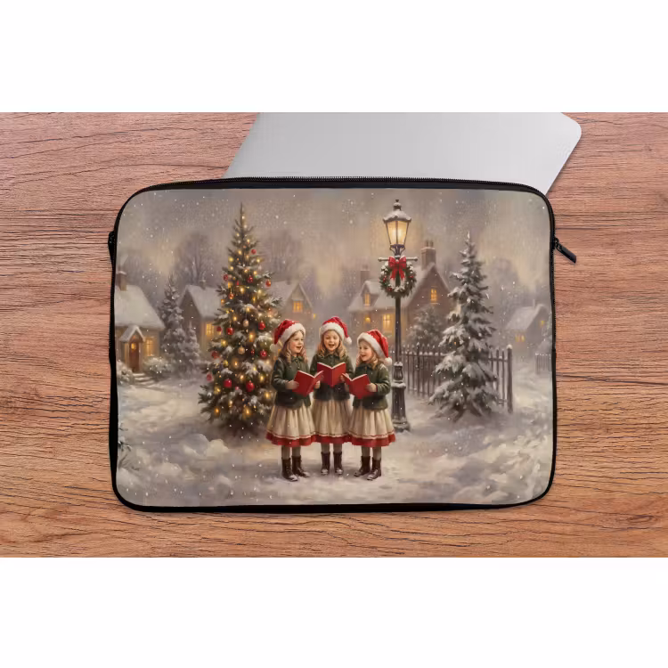 Laptophoes Kinderen - Kerst - Sneeuw — 2
