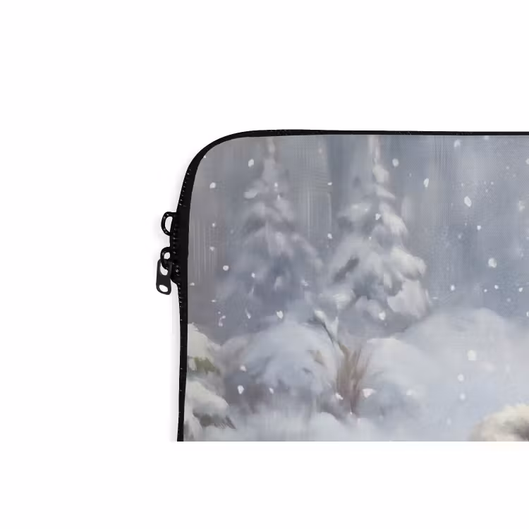 Laptophoes Muizen - Laarzen - Sneeuw — 5
