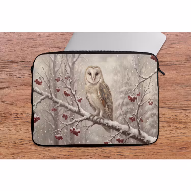 Laptophoes Vogel - Winter - Natuur — 2