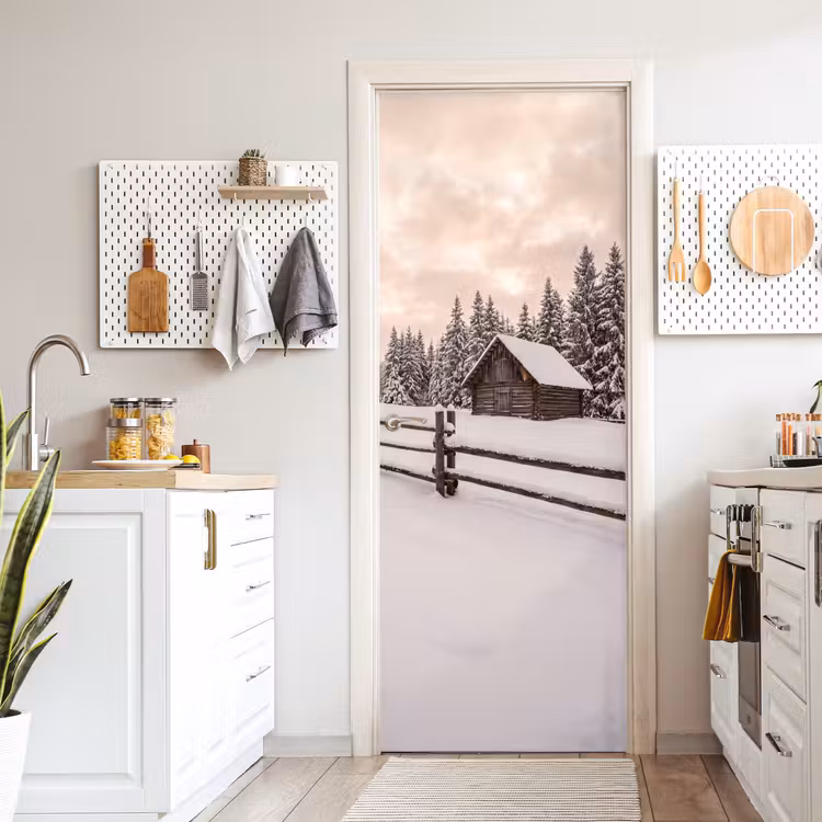 Deursticker - Hut - Sneeuw - Winter — 7