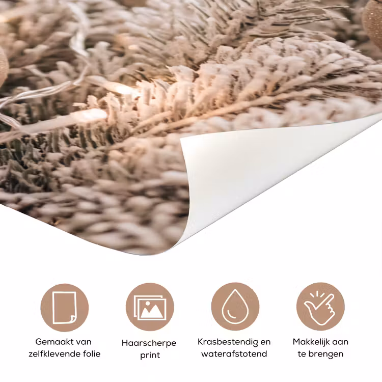 Deursticker - Kerstboom - Goud - Kerst — 3