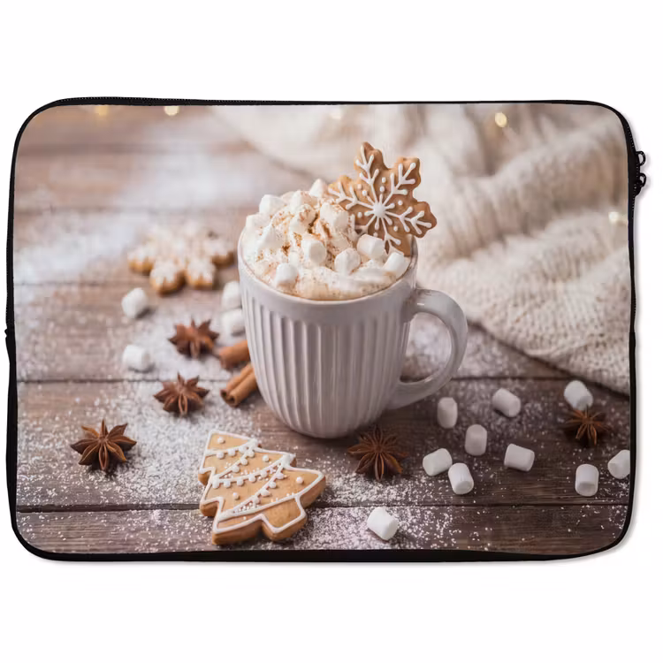Laptophoes Drank - Marshmallows - Kerst — 1