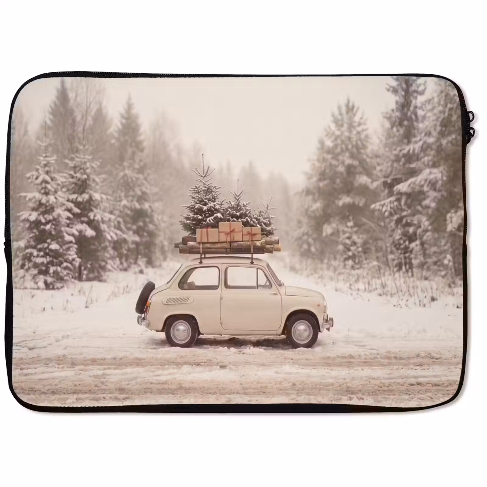 Laptophoes Auto - Winter - Sneeuw — 1