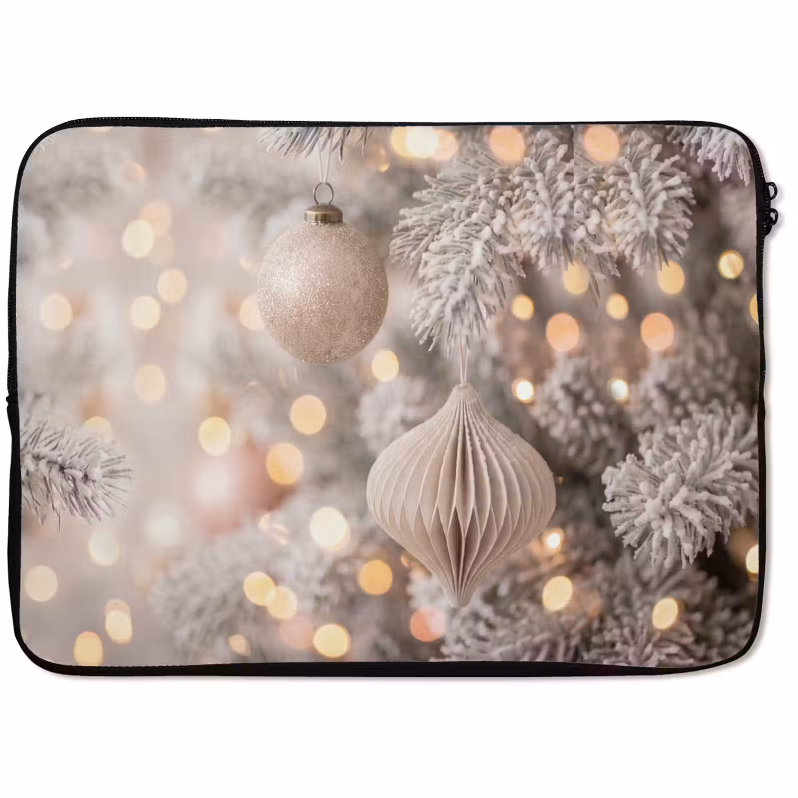 Laptophoes Kerstbal - Kerst - Goud — 1