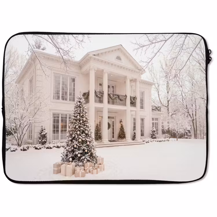 Laptophoes Huis - Kerst - Winter — 1