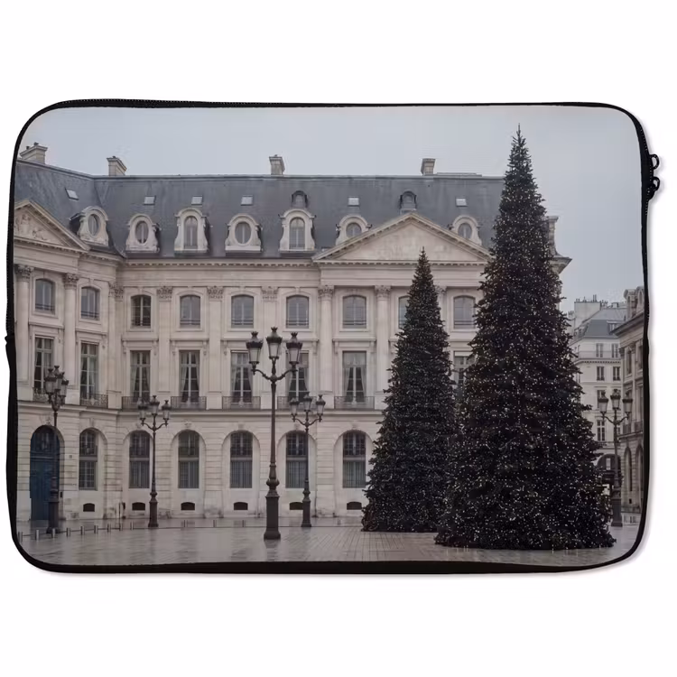 Laptophoes Kerstboom - Verlicht - Winter — 1