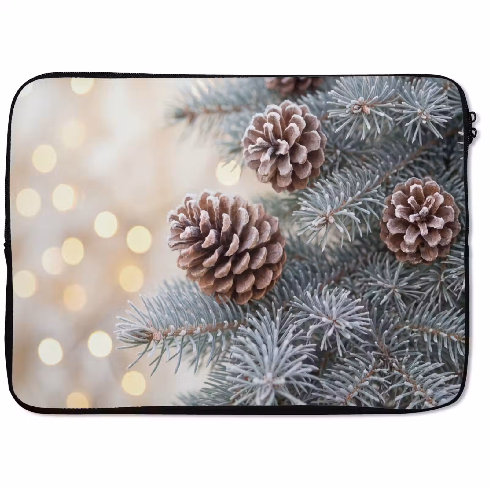 Laptophoes Berijpte dennenappel - Winter — 1