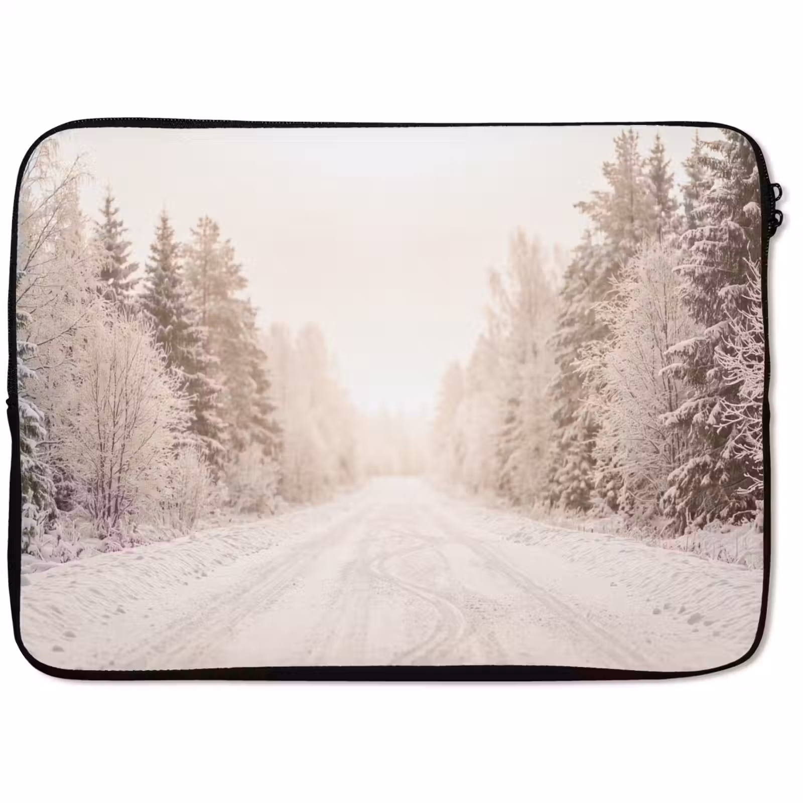 Laptophoes Weg - Sneeuw - Winter — 1