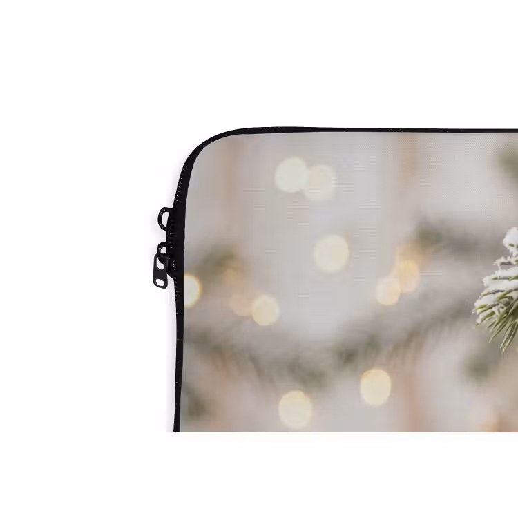 Laptophoes Kerstbal - Wit - Kerst — 5