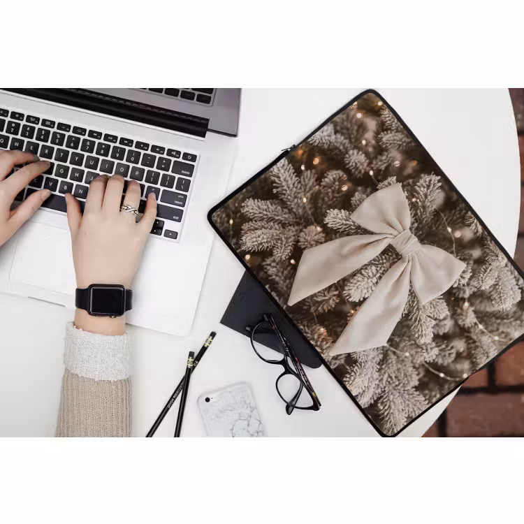 Laptophoes Strik - Kerstboom - Kerst — 3