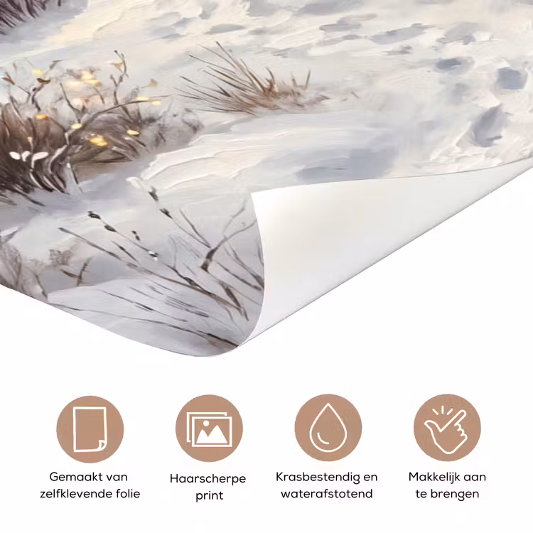 Deursticker - Bos - Winter - Landschap — 3
