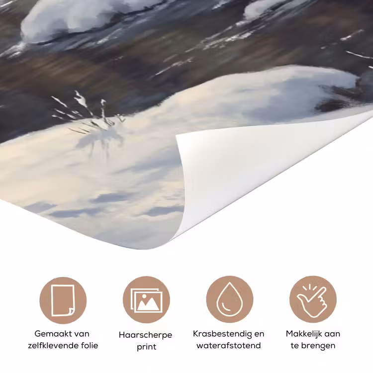 Deursticker - Dieren - Sneeuw - Natuur — 3